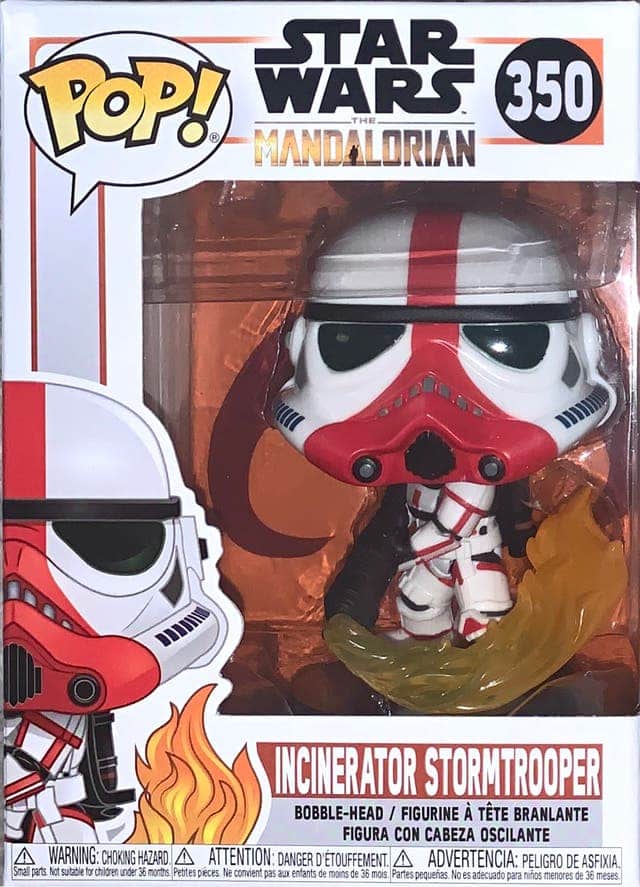 Funko POP Wars Mandalorian Incinerator Stormtrooper 350