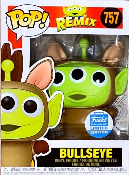 Se vende funko pop Bullseye de la película de Disney Remix, y en su edición limitada de Funko Shop Europe. Además el funko es nuevo a estrenar, original y nunca se ha sacado de la caja. Se entrega en mano en la ciudad de BARCELONA o posibilidad de envío a cargo del comprador y añadido al precio del Funko.