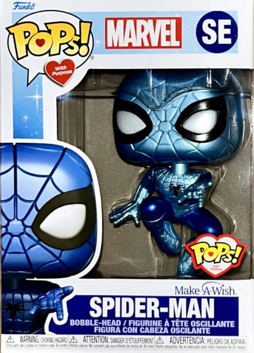 funko-pop-marvel-spider-man-metallic-blue-make-a-wish-se