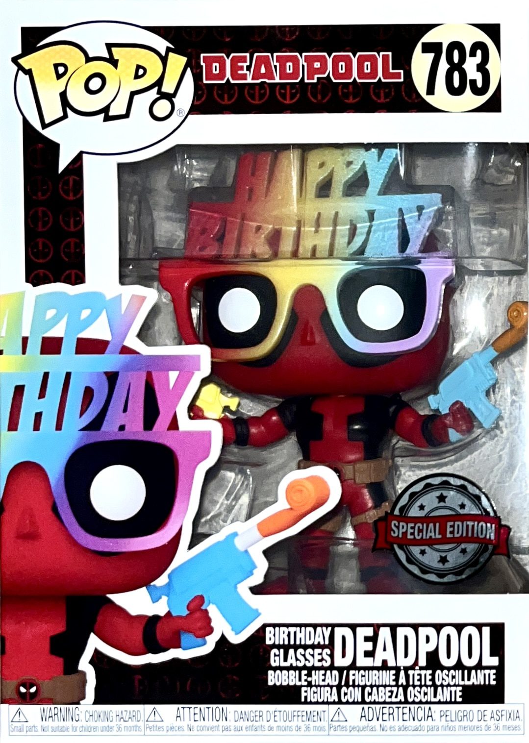 Implacable Generacion igualdad Funko Deadpool Birthday Glasses - Fridafunko Tienda Funko Pop!